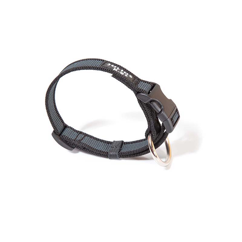 Collar Perro Paseo Antiescape Negro 25mm/39-65 cm Julius-K9®