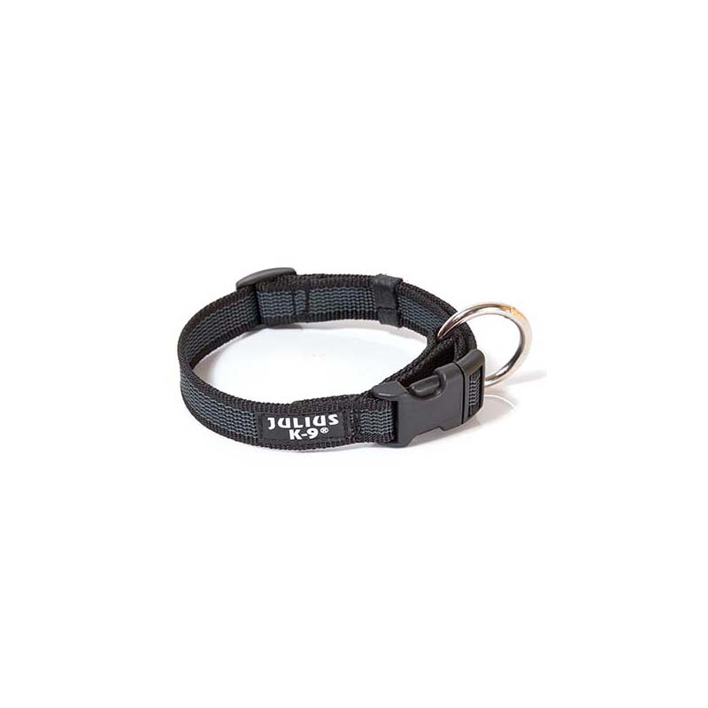 Collar Perro Paseo Antiescape Negro 25mm/39-65 cm Julius-K9®