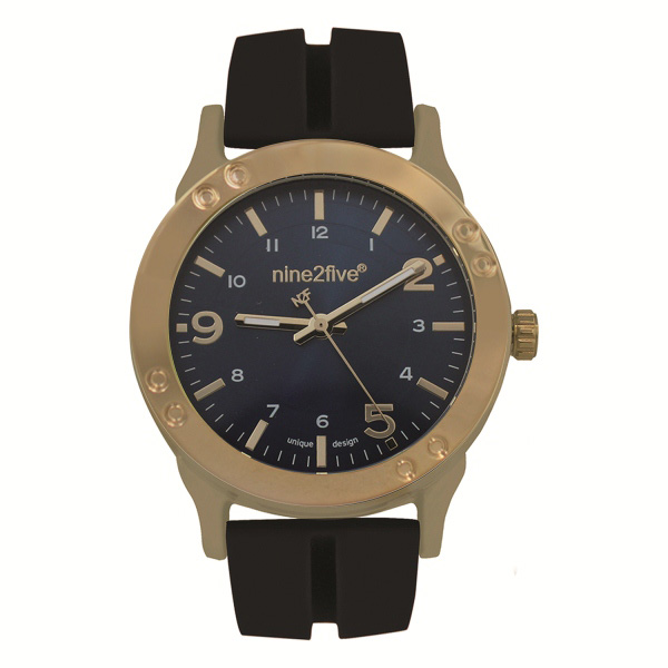 Reloj Nine2Five para Caballero en color Café con correa intercambiable Negra