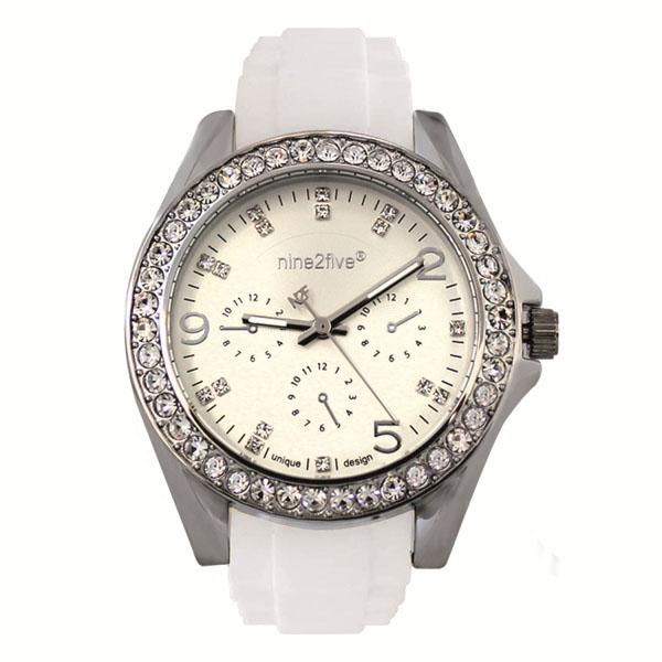 Reloj Nine2Five para Dama en color Blanco con correa Intercambiable.