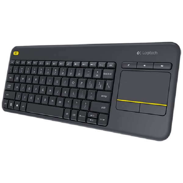 Teclado Logitech Inalambrico USB K400 Plus TouchPad Negro 920-007123