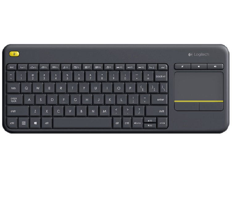 Teclado Logitech Inalambrico USB K400 Plus TouchPad Negro 920-007123