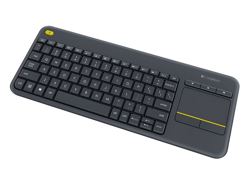 Teclado Logitech Inalambrico USB K400 Plus TouchPad Negro 920-007123