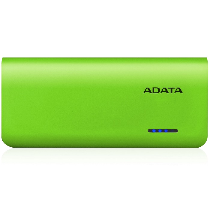 Bateria Portatil USB Adata PT100 Power Bank Cargador 10000mAh Verde/Amarillo APT100-10000M-5V-CGRYL