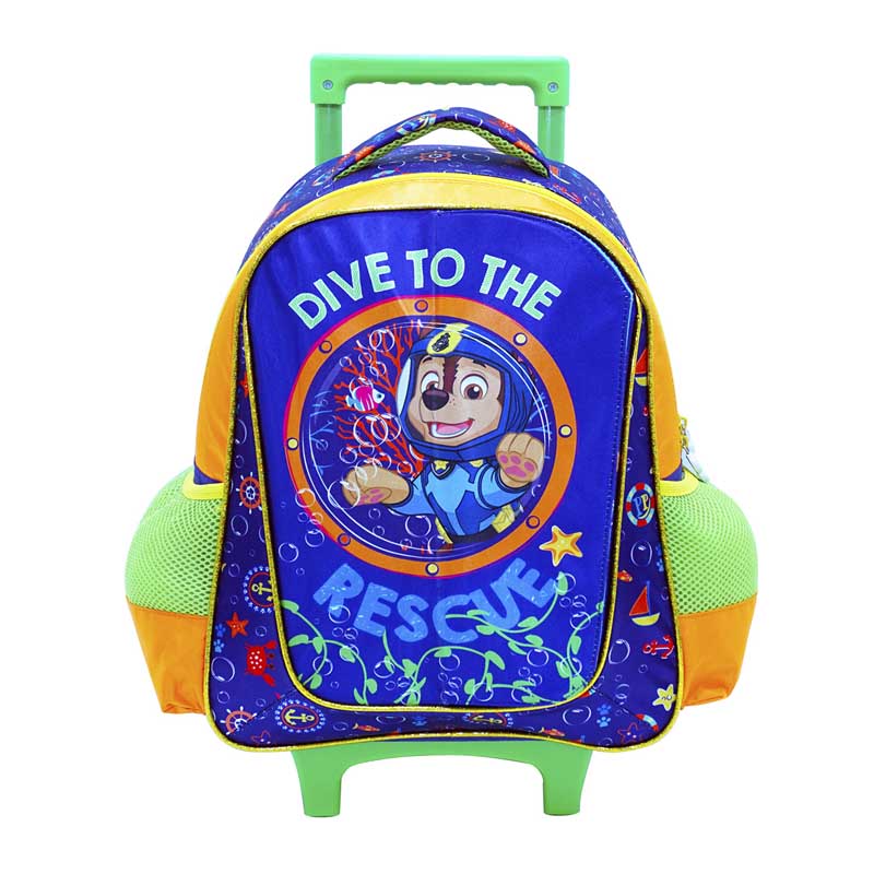 Mochila de Carro Escolar ATM PACKS, Paw Patrol 1102-Morado con Verde
