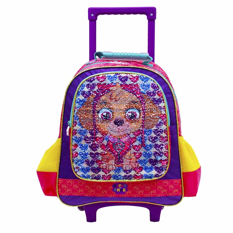 Mochila de Carro Escolar ATM PACKS, Paw Patrol 1098-Rosa con Amarillo