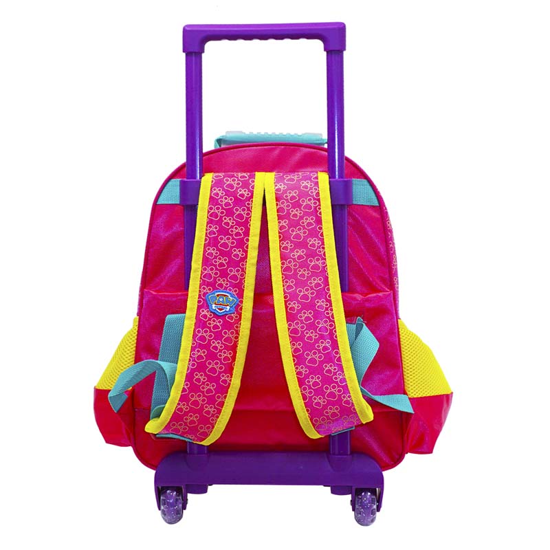 Mochila de Carro Escolar ATM PACKS, Paw Patrol 1098-Rosa con Amarillo