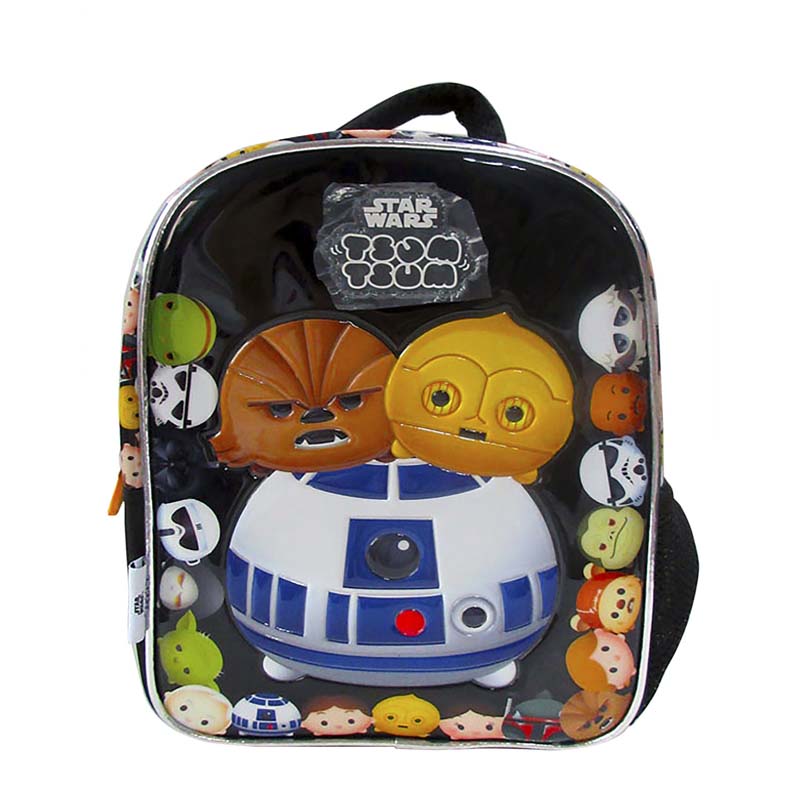 Mochila Escolar ATM PACKS, Star Wars/Tsum Tsum 9904-Negro