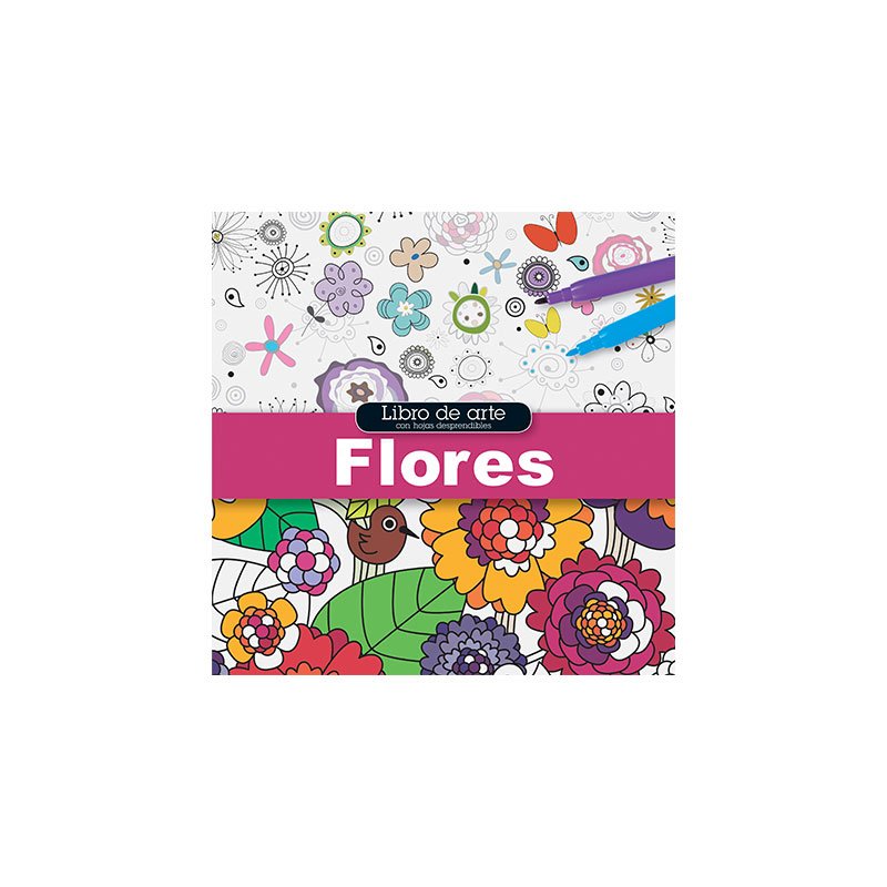 Libro de Arte Flores Diseño Ilustracion Color B&T