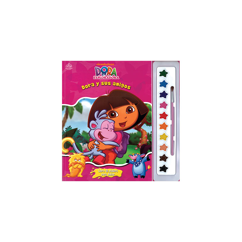 Libro Posters Pintar Dora La Exploradora Niños Nickelodeon