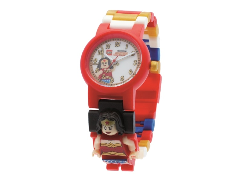 Reloj Lego DC Wonder Woman con minifigura de personaje