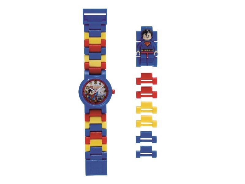 Reloj Lego DC Superman con minifigura de personaje