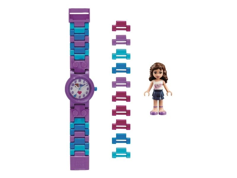 Reloj Lego Friends Olivia Morado con minifigura de personaje