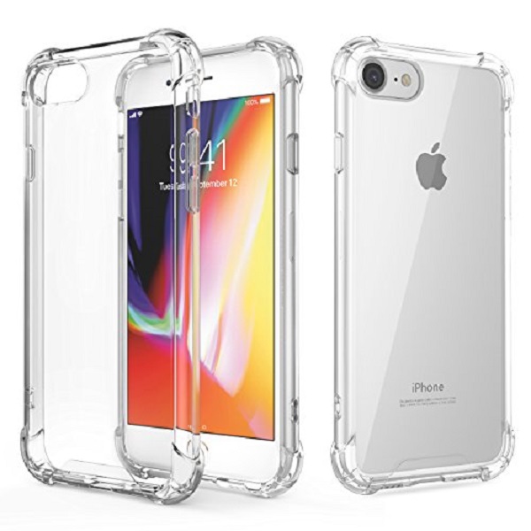 Funda iphone 8 transparente Crystal shell de  uso rudo