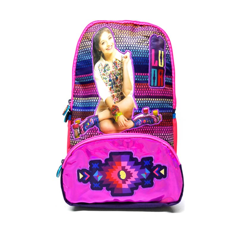 Mochila Escolar ATM PACKS, Soy Luna 0221-Rosa con Morado