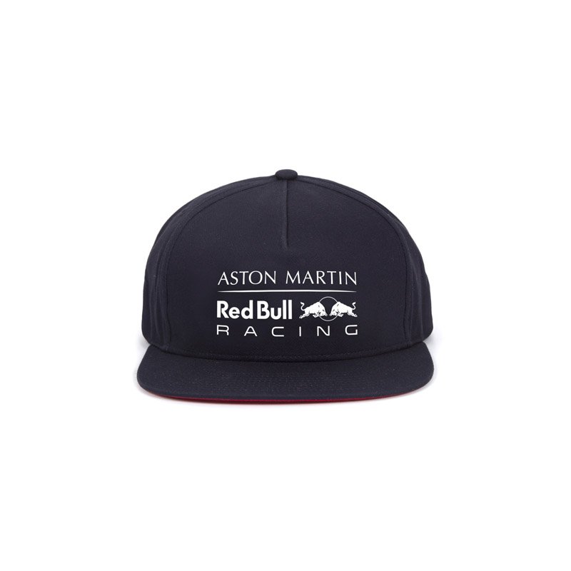 Gorra Flat Brim con logo Red Bull Racing Colección 2018