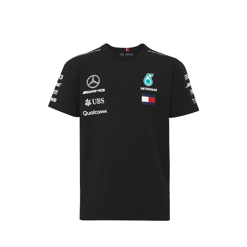 T Shirt Pilotos Niños Original Mercedes Benz F1 Colección 2018