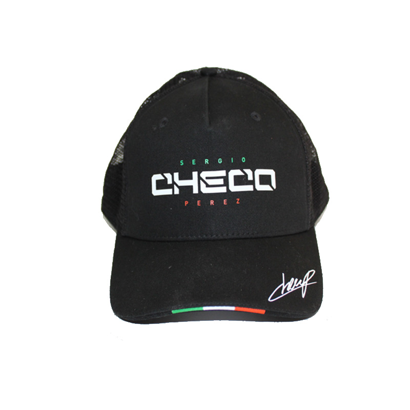 Gorra Original Checo Perez F1 Negra Colección 2018