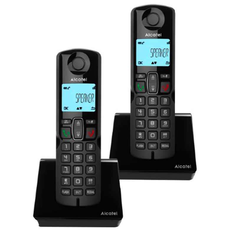 Teléfono inalámbrico dúo Id Alcatel S250 color negro