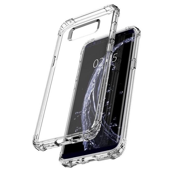 Funda transparente para Samsung s8 crystal shell  de uso rudo