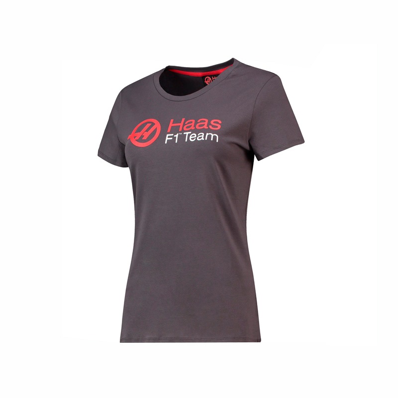 T Shirt mujer con logo Haas F1 Team Colección 2018