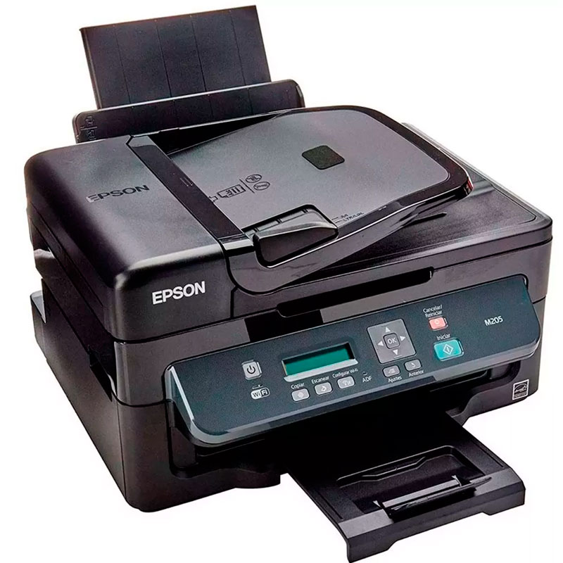 Multifuncional Epson M205 WorkForce Tinta Continua Red Adf Inalambrica
