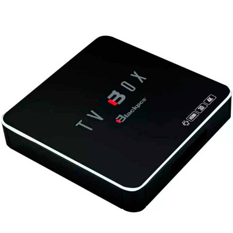 Android TV Box BLACKPCS EO104K-BL 7.1 HDMI WIFI Control Remoto