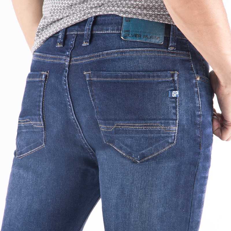 Jeans Silver Plate  Tappered Fit ?ndigo