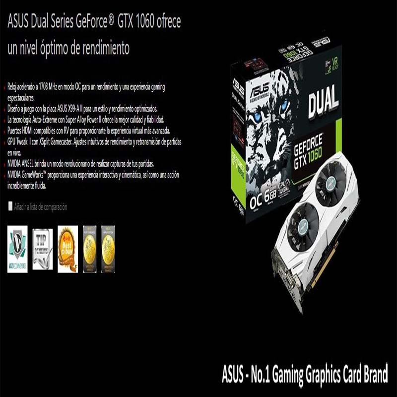 Computadora Pc Gamer Gtx 1060 6gb Intel I5 1tb 8gb 80+ Tuf