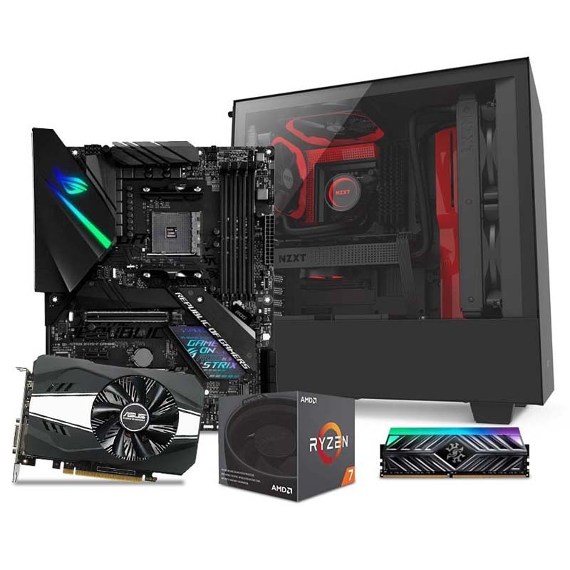 Computadora Pc Gamer Gtx 1060 6gb Ryzen 7 1tb Ssd 120gb Rog