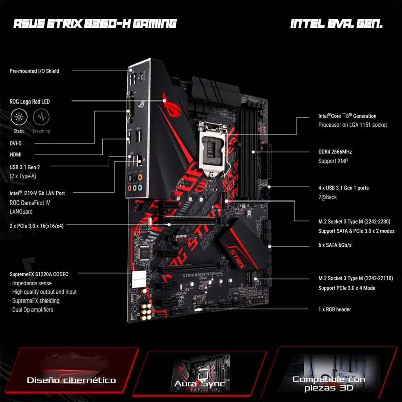 Computadora Pc Gamer Gtx 1050ti 4gb Intel I5 1tb 8gb 80+ Rog