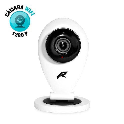 Cámara de Seguridad WiFi IP High Definition tipo Webcam, Monitoreo y Vigilancia en Tiempo Real, Detector de Movimiento, Visión Nocturna, Micrófono y Altavoz, Sonido Bidireccional, Ranura MicroSD