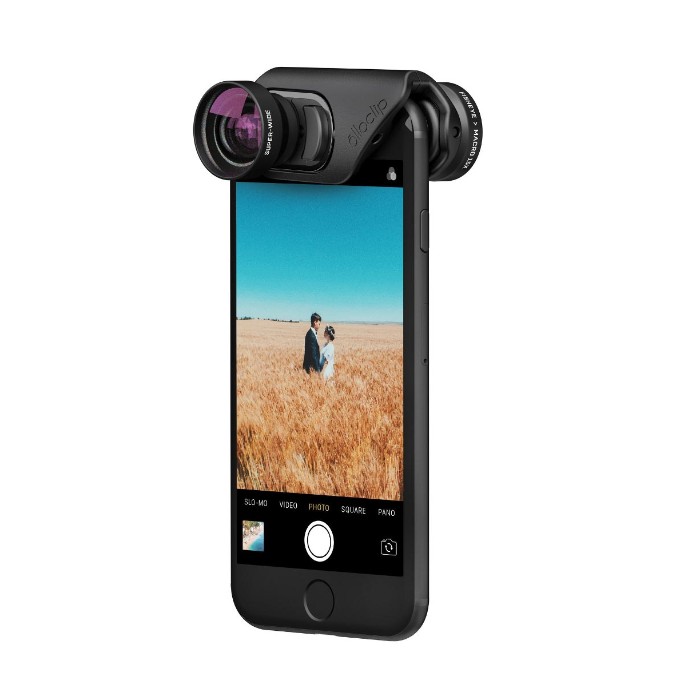 Lentes Olloclip Core Lens para iPhone 7/7 Plus y 8/8 Plus Black Clip