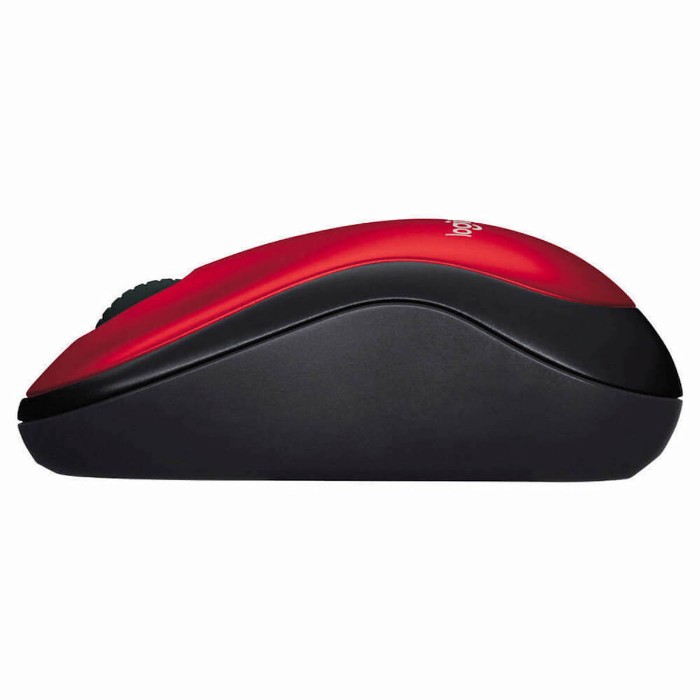 Mouse inalambrico Logitech  M185 Negro rojo