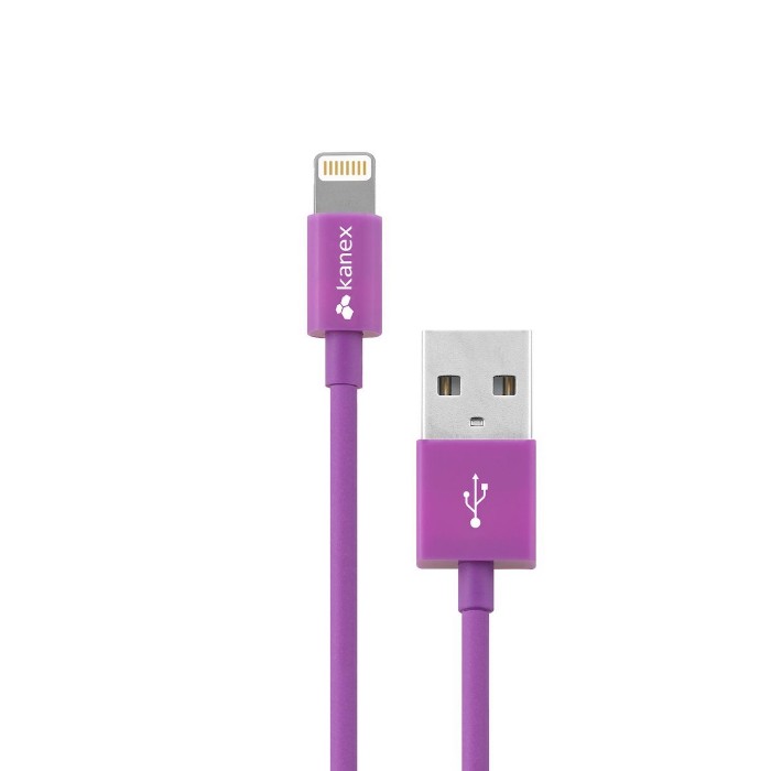Cable Kanex Lightning ChargeSync Cable - 4 ft/1.2 m Morado