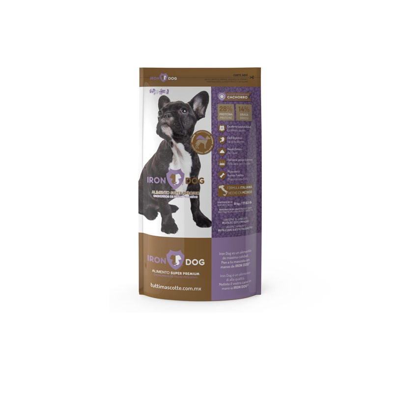 Alimento Perro Cachorro Pequeña Super Premium 8 Kg Iron Dog