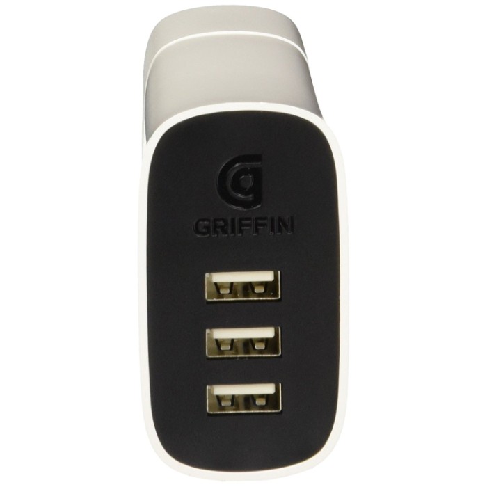 Cargador Universal Griffin Powerblock Universal 30W (Blanco/Negro) 3 USB Ports