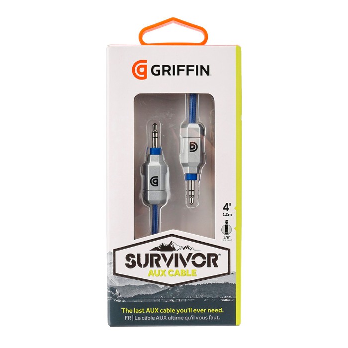 Cable auxiliar Griffin Survivor Aux Cable Azul