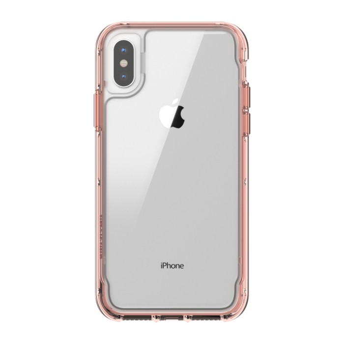 Funda Griffin Survivor Clear for iPhone X Rosa Oro