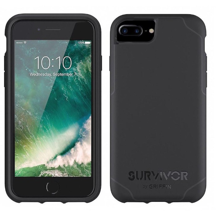 Funda Griffin Survivor Journey Case iPhone 6 Plus/6S Plus/7 Plus - Negro/gris
