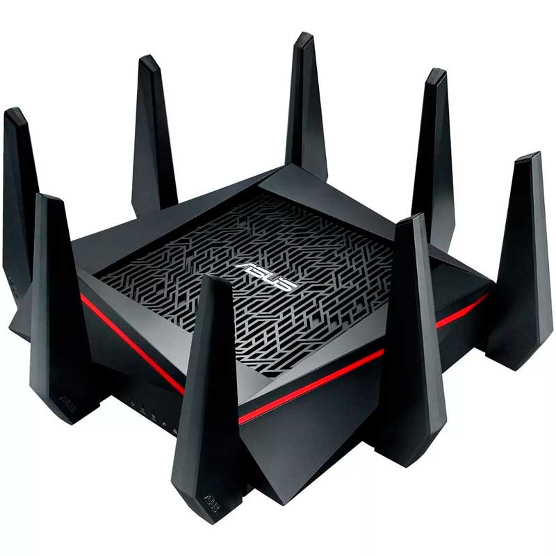 Router Gamer Inalambrico ASUS RT-AC5300 AC5300 Tri-Band Gigabit 802.11ac 1734 Mbps