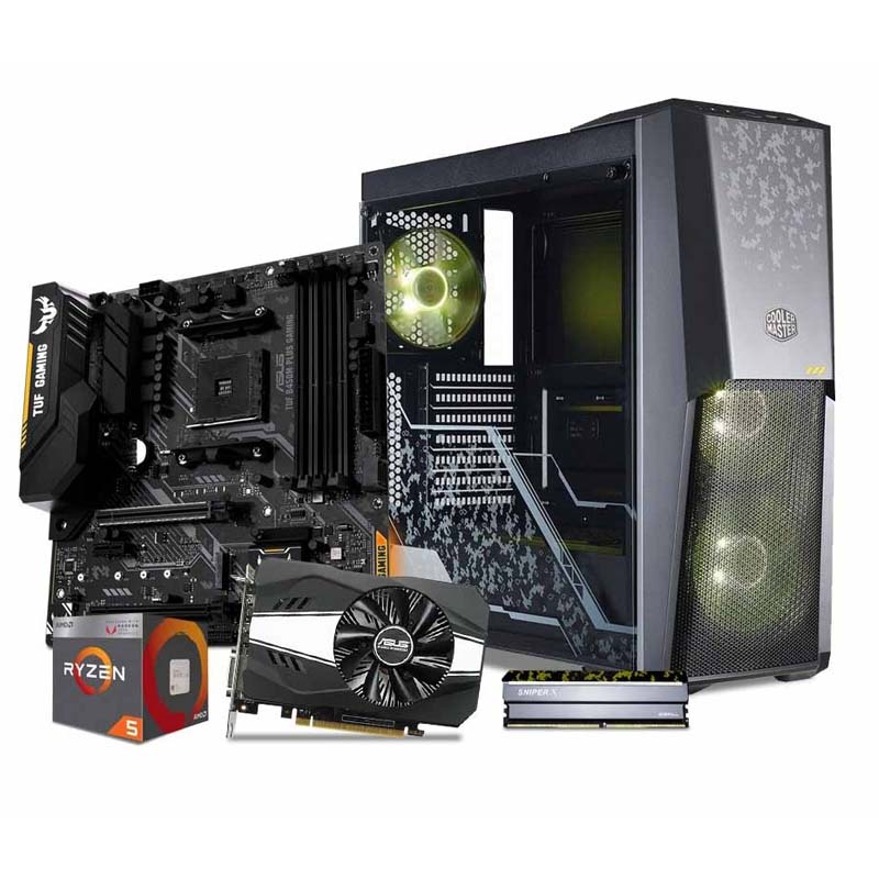 Computadora Pc Gamer Gtx 1060 6gb Ryzen 5 1tb 8gb 80+ Tuf