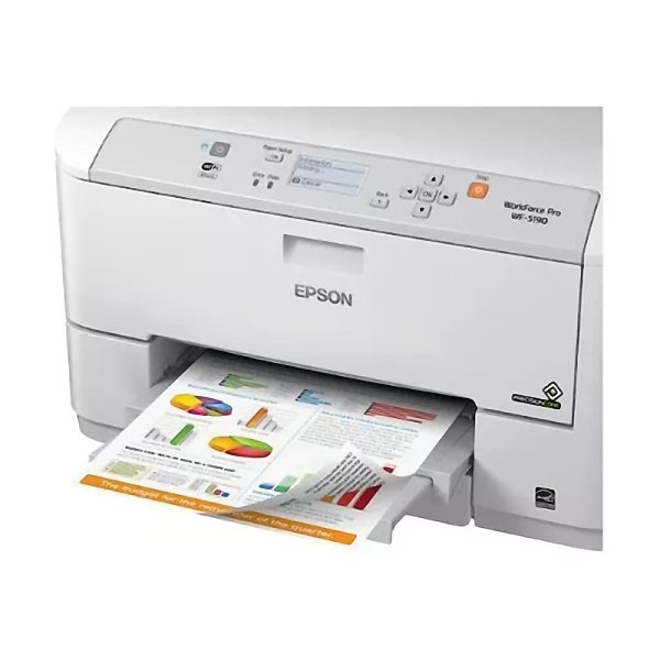 Impresora inalambrica inkjet color EPSON WorkForce Pro WF-5190 carta