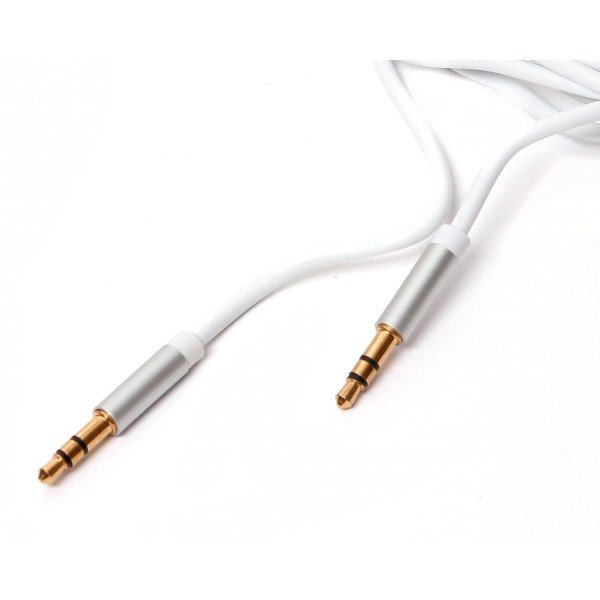 Cable Auxiliar Sync Ray SRAC32 de 3.5 a 3.5 Blanco
