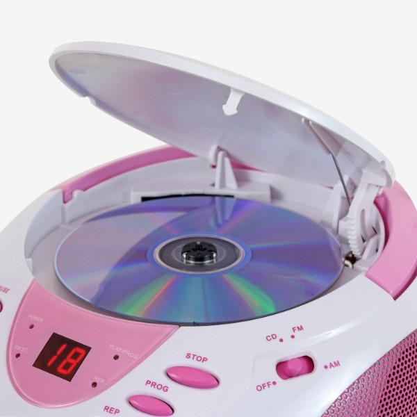 Radio Hello Kitty KT2024A CD Radio AM/FM Blanco/Rosa