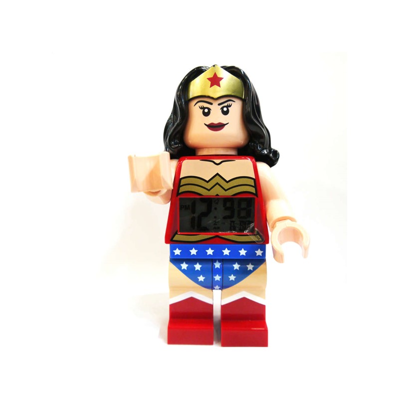 Despertador Lego De La Mujer Maravilla DC Con Snooze