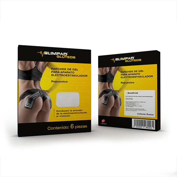 Set de 6 parches - SlimPad glúteos
