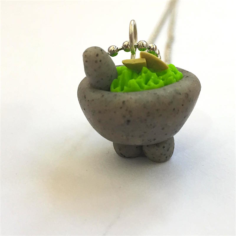 Llavero Hecho a Mano Guacamole Mexicano 