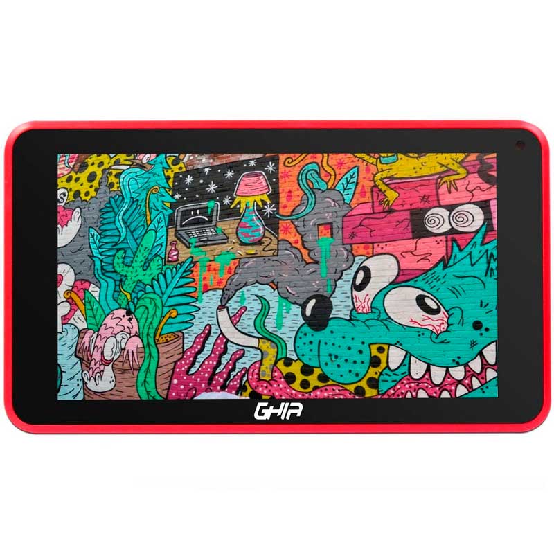 Tablet Ghia Axis7 Quad Core 1gb 8gb Bluetooth Sd Android 7 Rojo