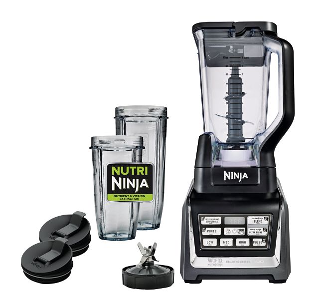 Licuadora Profesional Ninja 3 Vasos, Mod Bl641 Refurbished Nutri Ninja Incluye un rallador mandolina